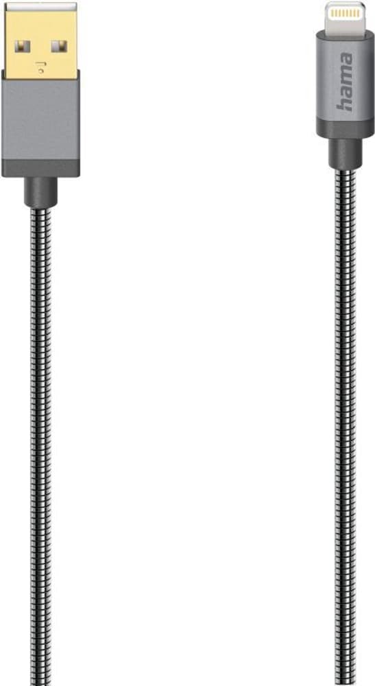 USB-Kabel für Apple iPhone / iPad mit Lightning Connector, USB 2.0, Metall, 0,75 m USB Kabel Hama 785300180102 Bild Nr. 1