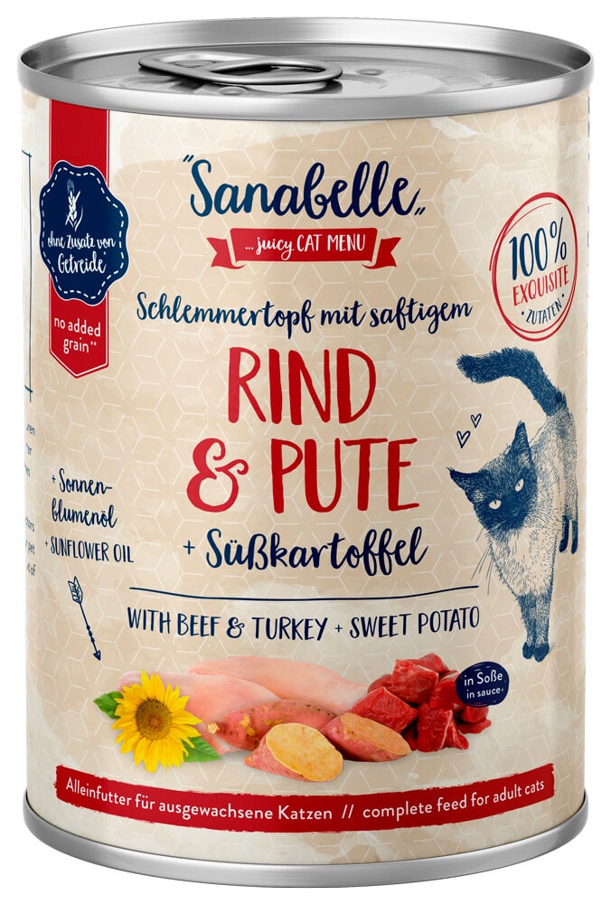 Rind & Pute, 0.38 kg Nassfutter Sanabelle 658395200000 Bild Nr. 1