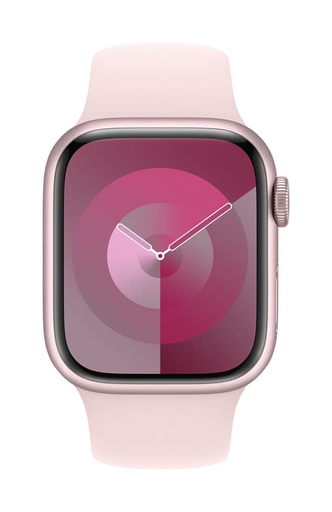 Watch Series 9 GPS + Cellular 41mm Pink Aluminium Case with Light Pink Sport Band - S/M Montre connectée Apple 785302407291 Photo no. 1