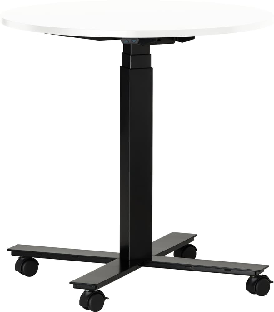 FLEXCUBE Tavolo da riunione regolabile in altezza 401933500000 Dimensioni A: 66.5 cm Colore Bianco N. figura 1