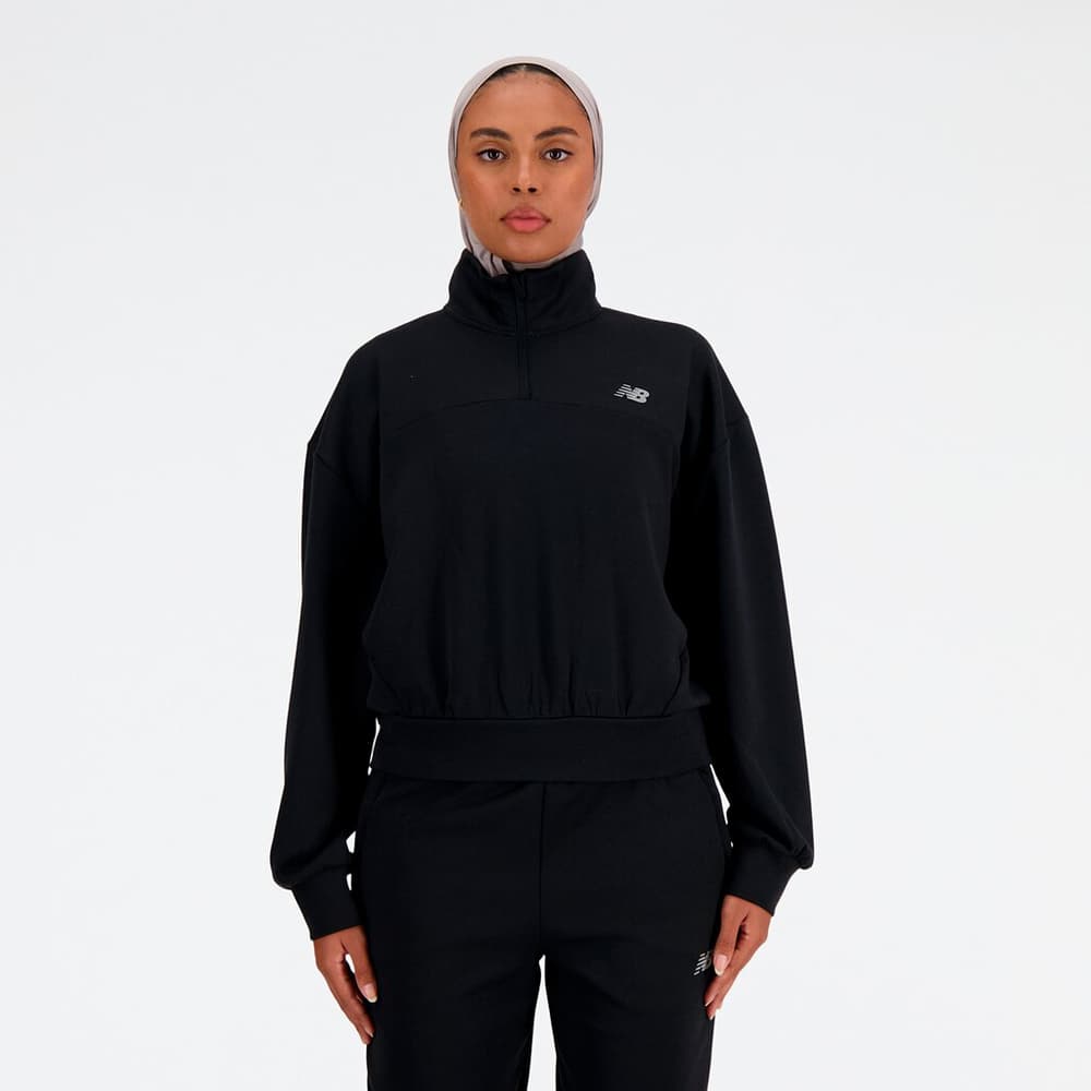 W Triple Knit Spacer Pullover Pull-over New Balance 474189800420 Taille M Couleur noir Photo no. 1