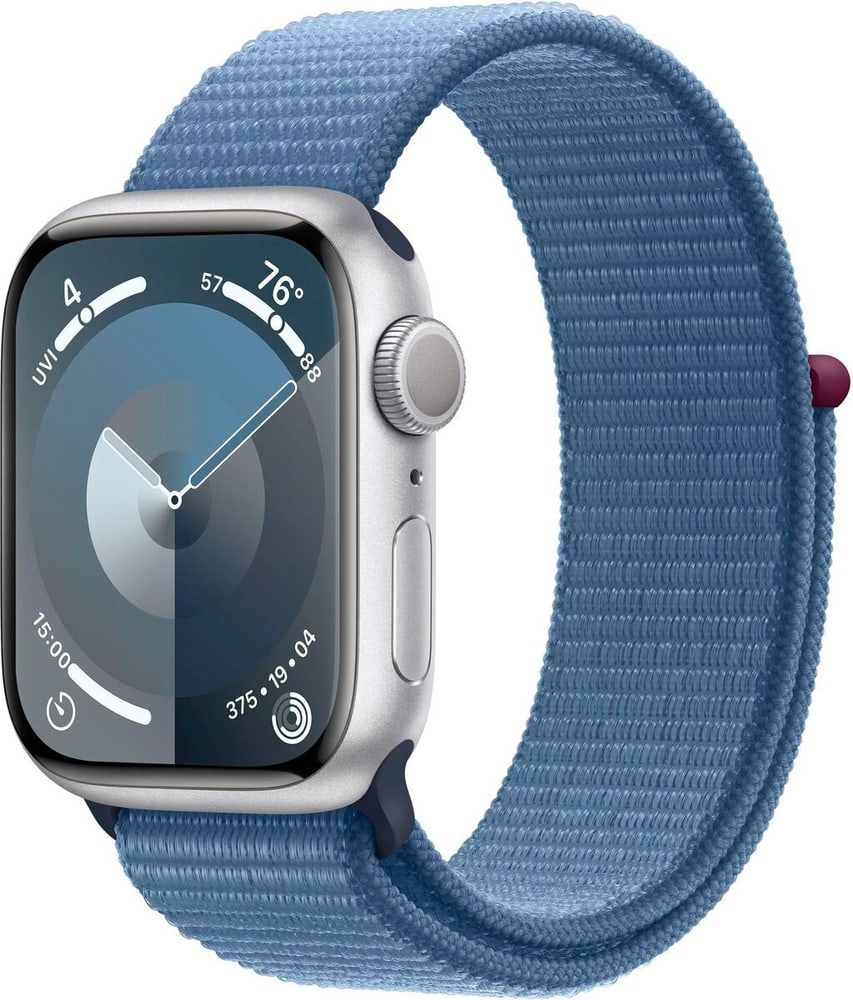 Orologio Serie 9 41 mm Alluminio Argento Loop Inverno Blu Smartwatch Apple 785302428126 N. figura 1
