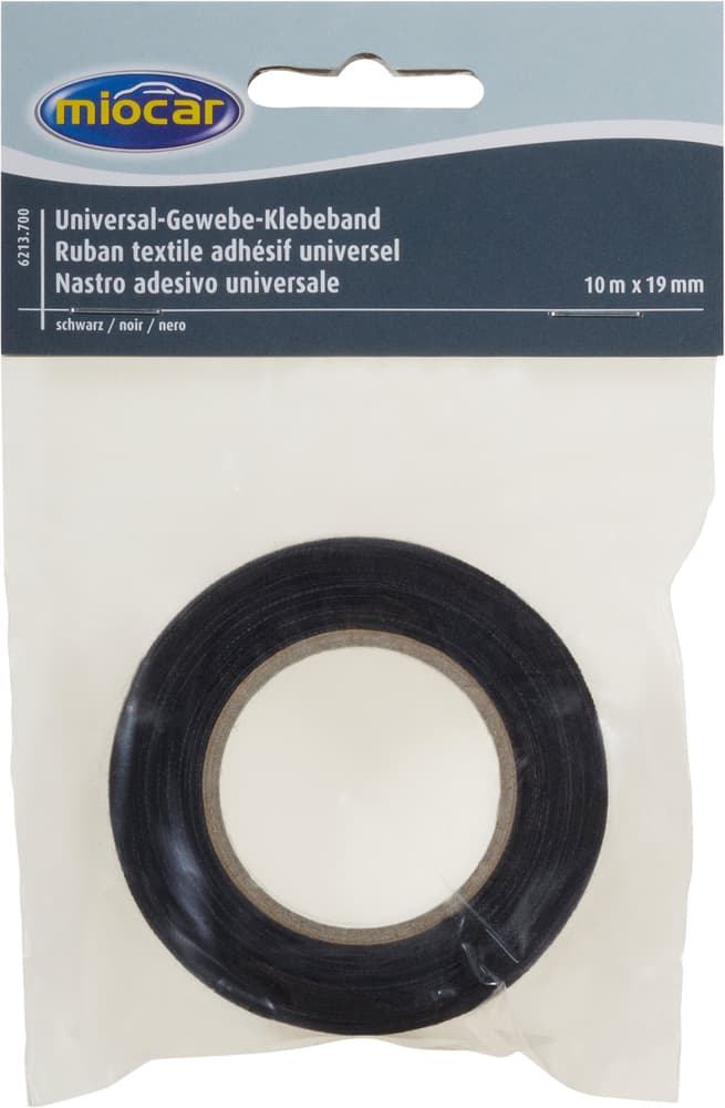 Gewebeband schwarz Klebeband Miocar 621370000000 Farbe Schwarz Bild Nr. 1