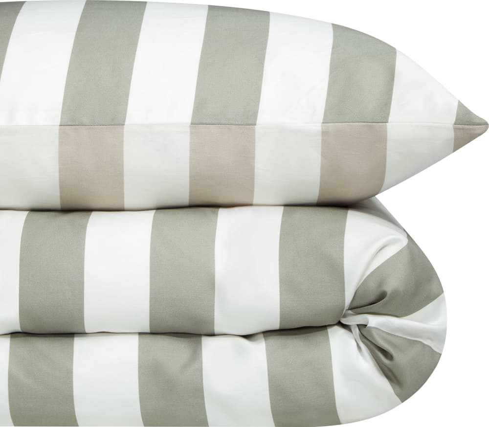 RIGATO Housse de couette en satin RIGATO Housse de couette en satin 451338712360 Dimensions Taie d'oreiller - 160 x 210 cm Couleur Vert Photo no. 1