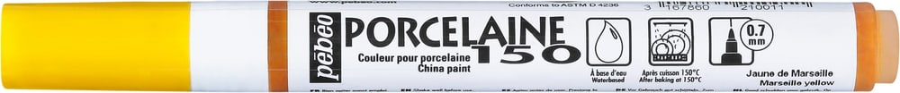 Feutre Fin Porzellan Porzellanfarbe Pebeo 663660000000 Farbe Gelb Bild Nr. 1
