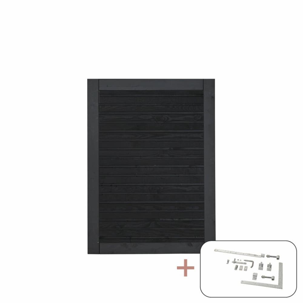 Porte simple Plank avec ferrures 100x125 cm p. butée droite/gauche Porte PLUS 669700107278 Photo no. 1