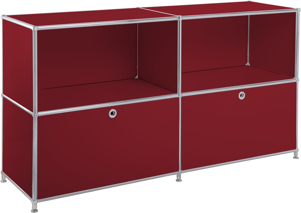 FLEXCUBE Sideboard 401893400000 Dimensioni L: 152.5 cm x P: 40.0 cm x A: 80.5 cm Colore Rosso N. figura 1