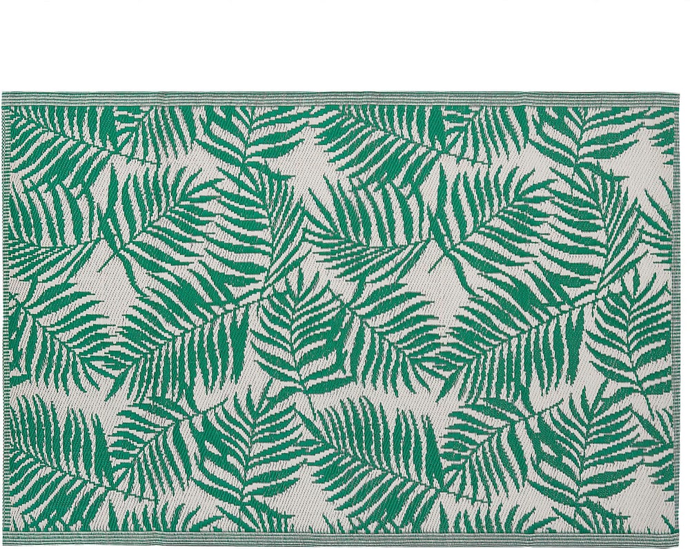 Tapis extérieur vert émeraude au motif feuilles de palmier 120 x 180 cm KOTA Tapis de plein air Beliani 759194000000 Photo no. 1
