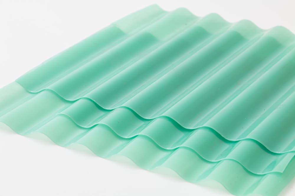 Lastre PVC a piccole onde 8/32 676423100000 Colore Verde ﻿Dimension L: 650.0 mm x L: 1000.0 mm x A: 8.0 mm N. figura 1