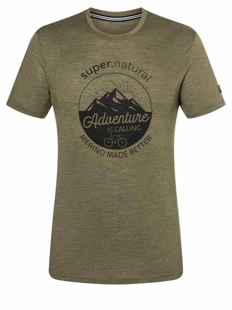M DISCOVER TEE T-shirt super.natural 468982600467 Taille M Couleur olive Photo no. 1