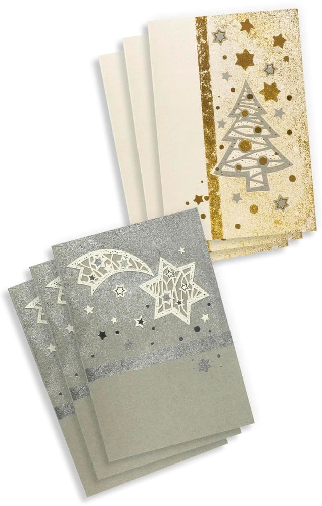 Set de cartes de Noël format A6 101 x 150 mm, nombre de pièces 6 Cartes ABC 785302444772 Photo no. 1