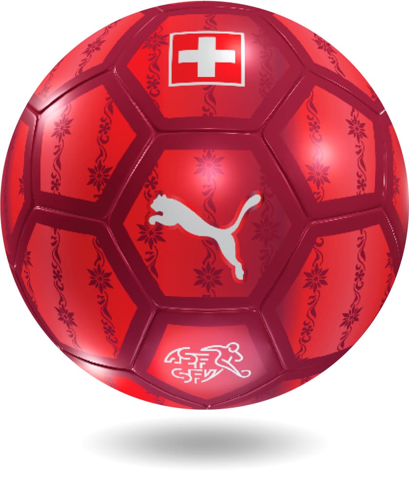 SFV Fan Ball Schweiz Fussball Puma 461996400530 Grösse 5 Farbe rot Bild-Nr. 1
