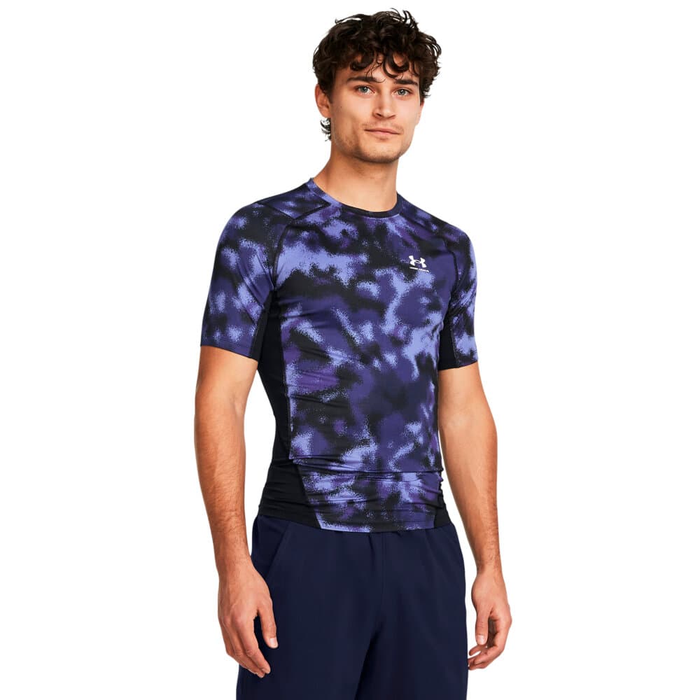 HG Armour Printed SS T-shirt Under Armour 471856400593 Taglie L Colore policromo N. figura 1
