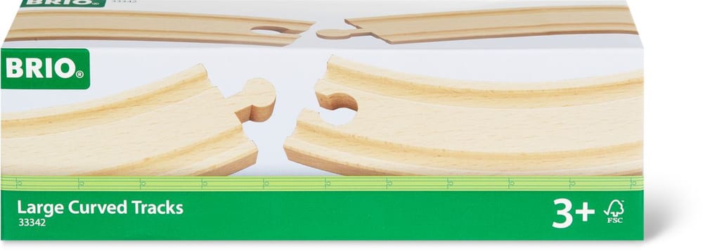 1/1 binari lunghi e curvi, 170 mm (FSC®) Set di giocattoli Brio 745327900000 N. figura 1
