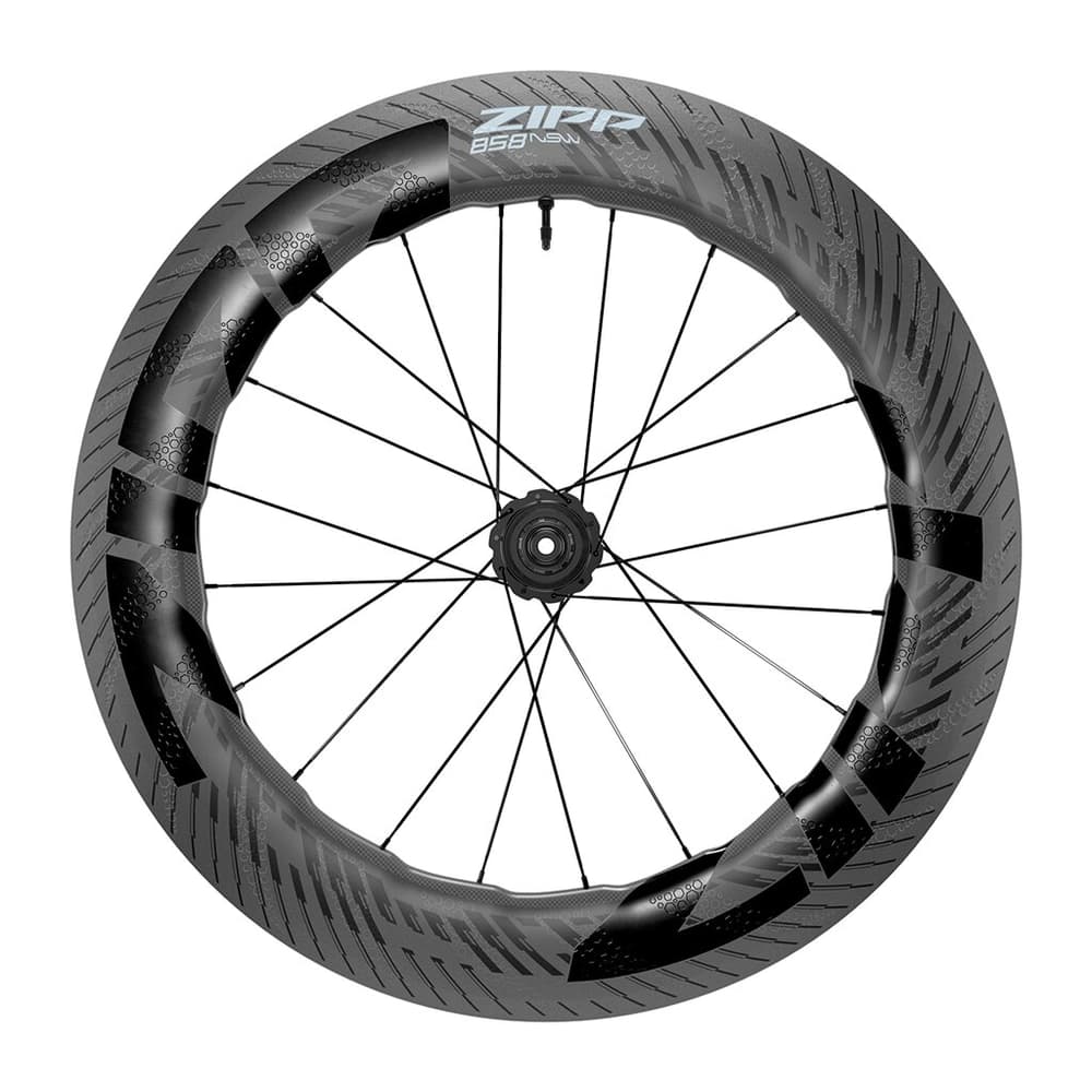 858 NSW Tubeless Disc-Brake Rear Wheel Hookless Bicicletta senza pedali Zipp 470871200000 N. figura 1