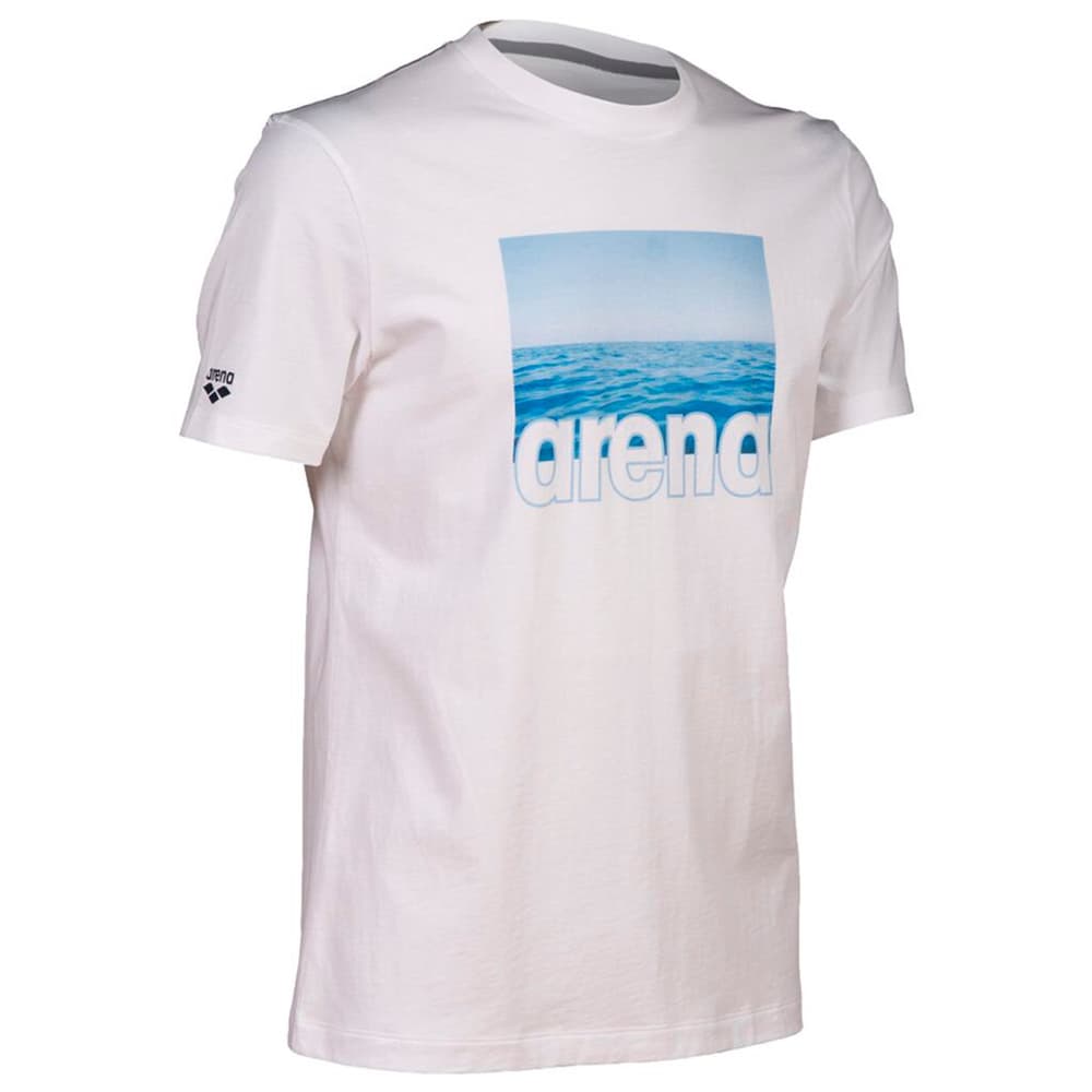 M T-Shirt Solid Cotton T-shirt Arena 468711700710 Taglie XXL Colore bianco N. figura 1
