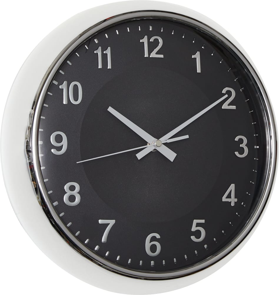 CLASSIC Horloge murale 440610503020 Couleur Noir Dimensions L: 30.0 cm x P: 5.0 cm x H: 30.0 cm Photo no. 1