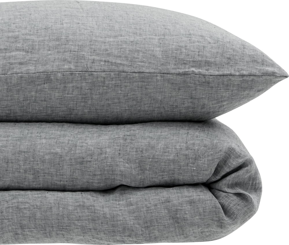 ONA Federa per cuscino in lino 451323610920 Dimensioni Federa per cuscino - 65 x 100 cm Colore Nero N. figura 1