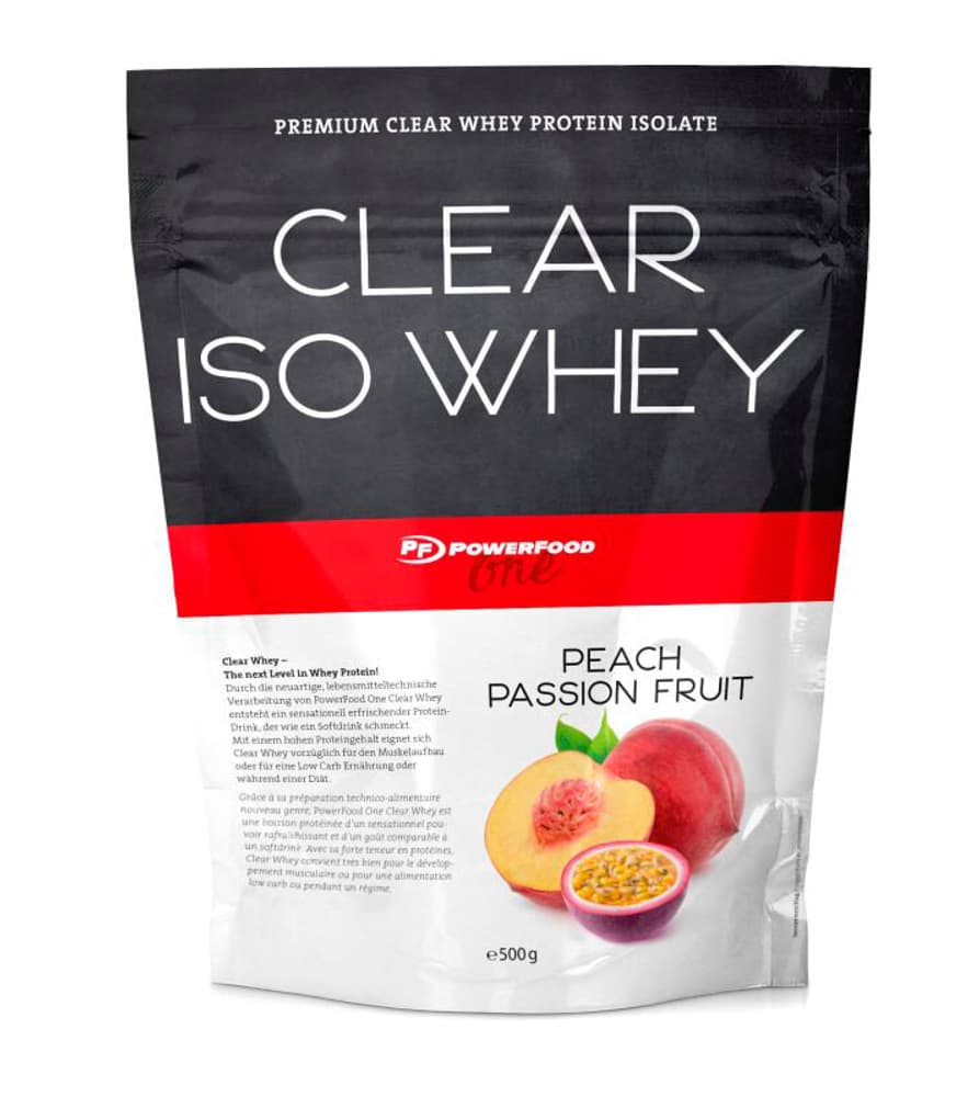 One Clear Iso Whey Polvere proteico PowerFood One 467945613700 Colore neutro Gusto Pesca / Passione N. figura 1