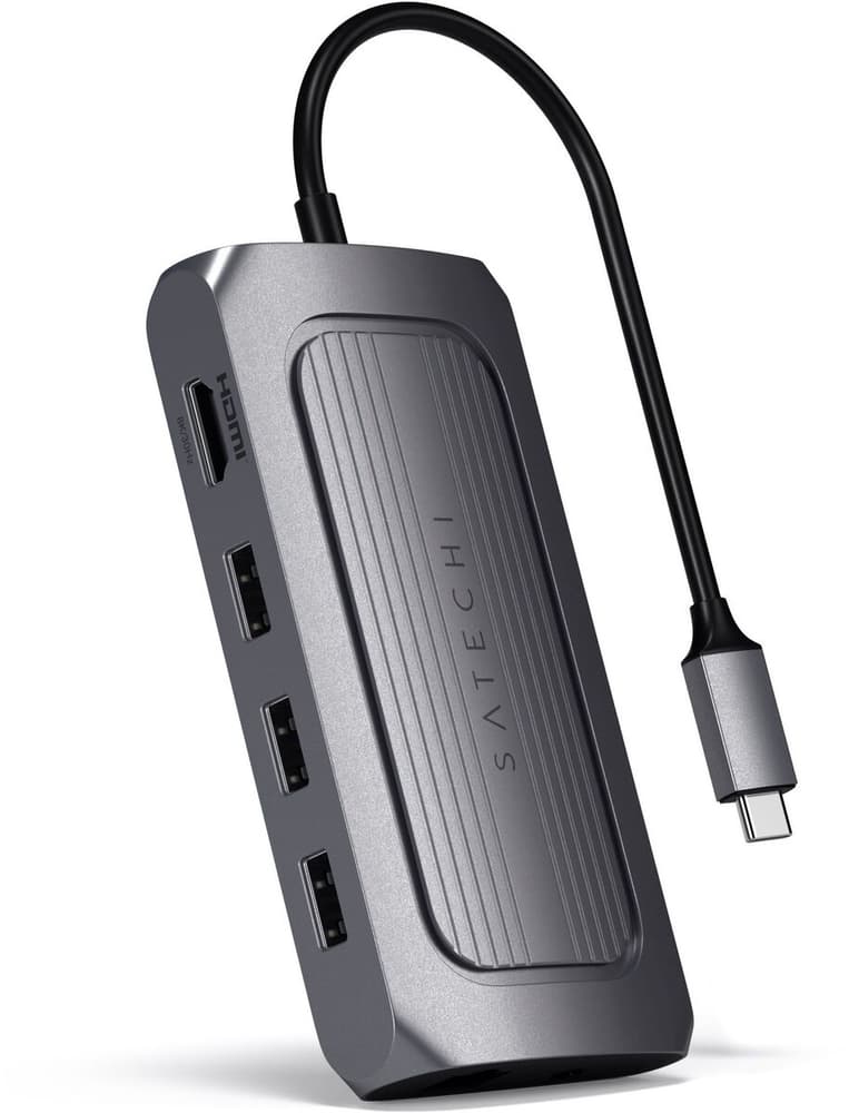 USB-C Slim Alu Multiport Hub avec 8K HDMI Hub USB + station d’accueil Satechi 785300164436 Photo no. 1