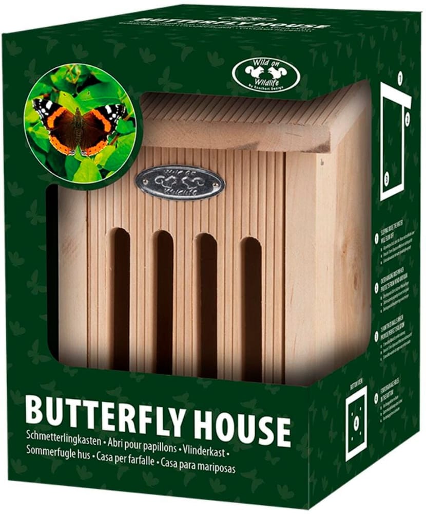 Schmetterlingshaus, 15.9 x 15.9 x 22 cm Wildtierezubehör Esschert Design 785302401016 Bild Nr. 1