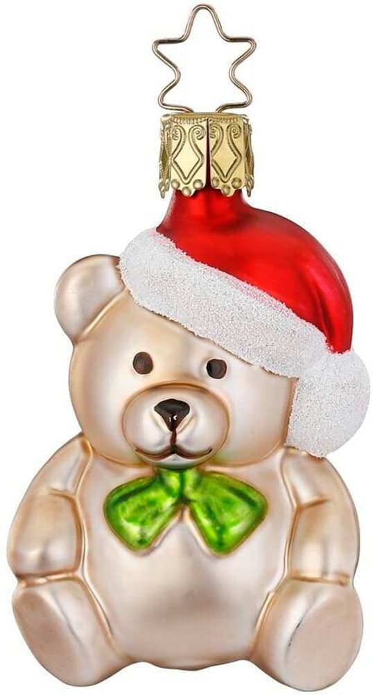 Orsetto di Natale in vetro, h: 7 cm, soffiato a bocca Decorazione per albero Inge Glas Manufaktur 785302444700 N. figura 1