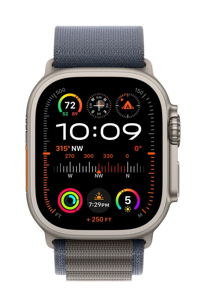 Watch Ultra 2 GPS + Cellular, 49mm Titanium Case with Blue Alpine Loop - Medium Smartwatch Apple 785302407332 Bild Nr. 1