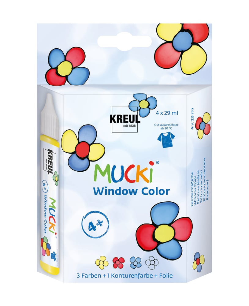 MUCKI Winwod Color, 4er-Set Fensterfarben Set C.Kreul 667255000000 Bild Nr. 1