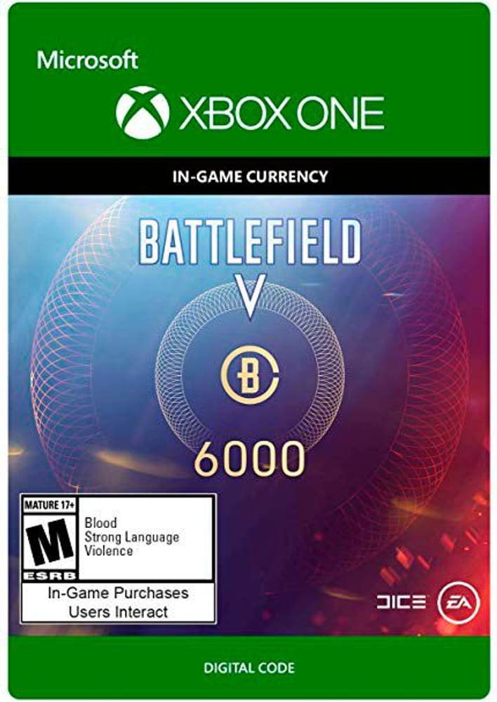 Xbox One - Battlefield V Currency 6000 Game (Download) 785300141684 N. figura 1