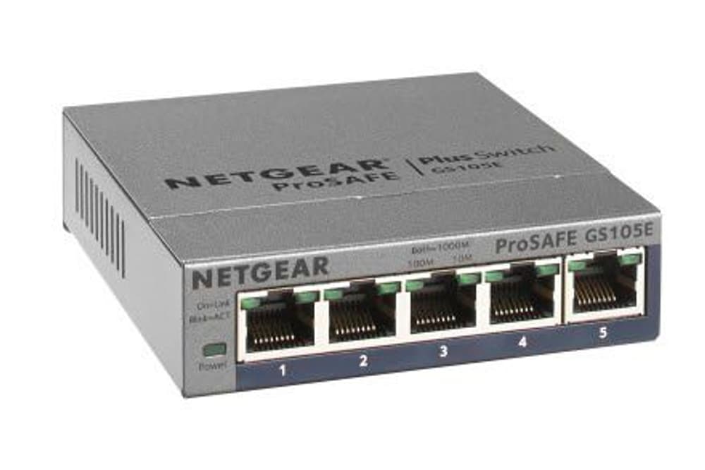 GS105E-200PES 5-Port Smart Managed Plus Gigabit Switch Commutateur de réseau Netgear 785300124215 Photo no. 1