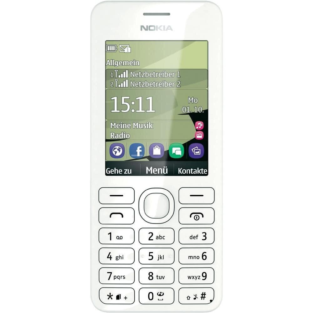 L-Nokia 206 White Nokia 79456810000013 Bild Nr. 1