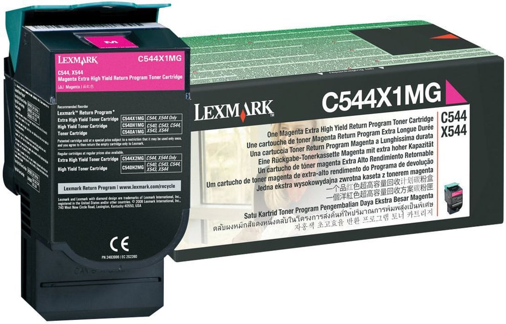 C54x, X54x magenta Toner Lexmark 785302432291 Bild Nr. 1