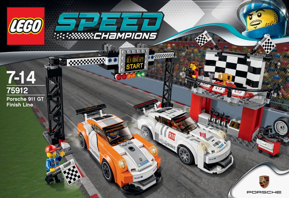Speed Champions La ligne d'arrivée de la Porsche 911 GT 75912 LEGO® 74881170000015 Photo n°. 1