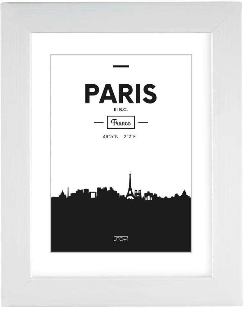 Kunststoffrahmen "Paris", Weiss, 10 x 15 cm Bilderrahmen Hama 793193400000 Bild Nr. 1