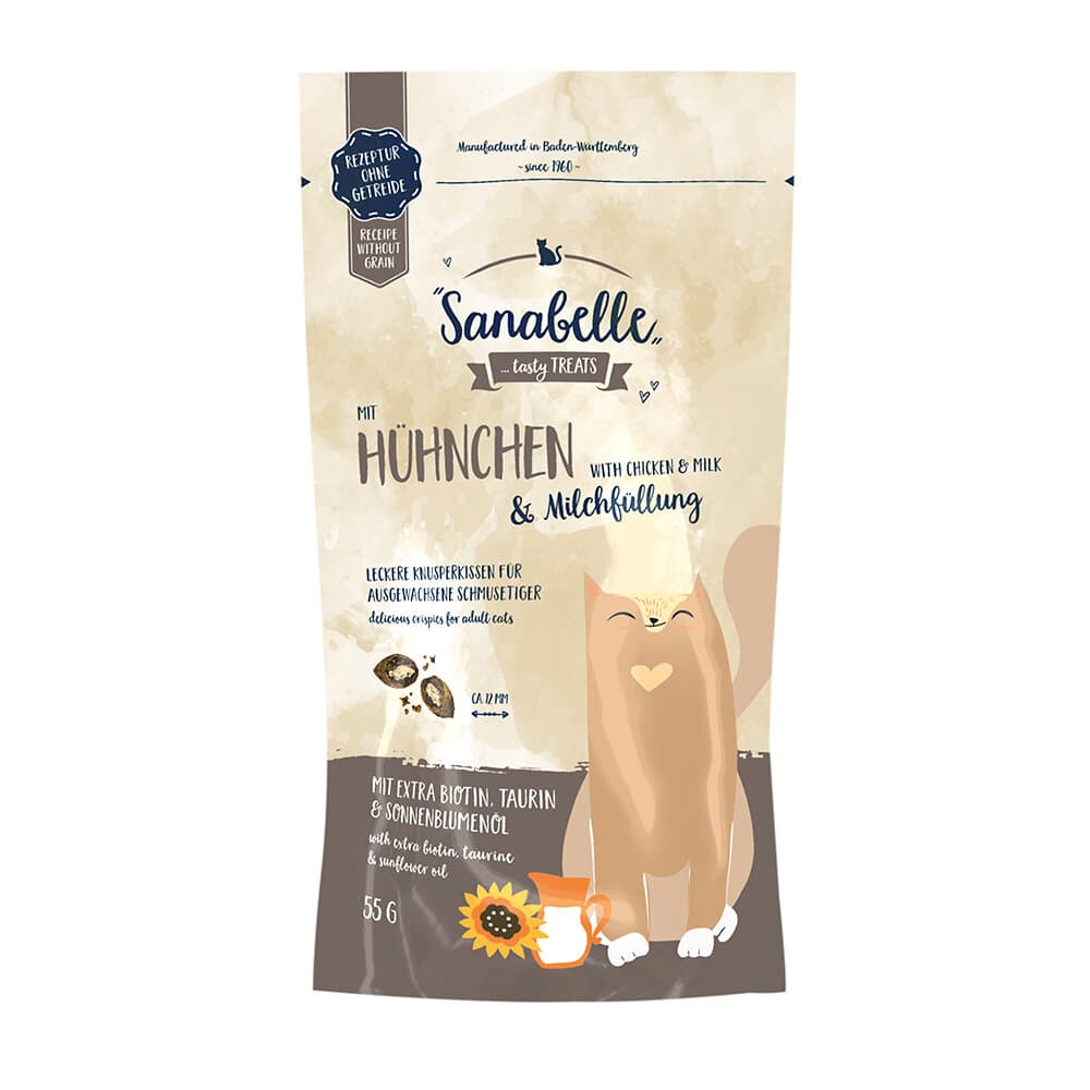 Poulet & garniture au lait, 0.055 kg Friandises pour chien Sanabelle 658529000000 Photo no. 1