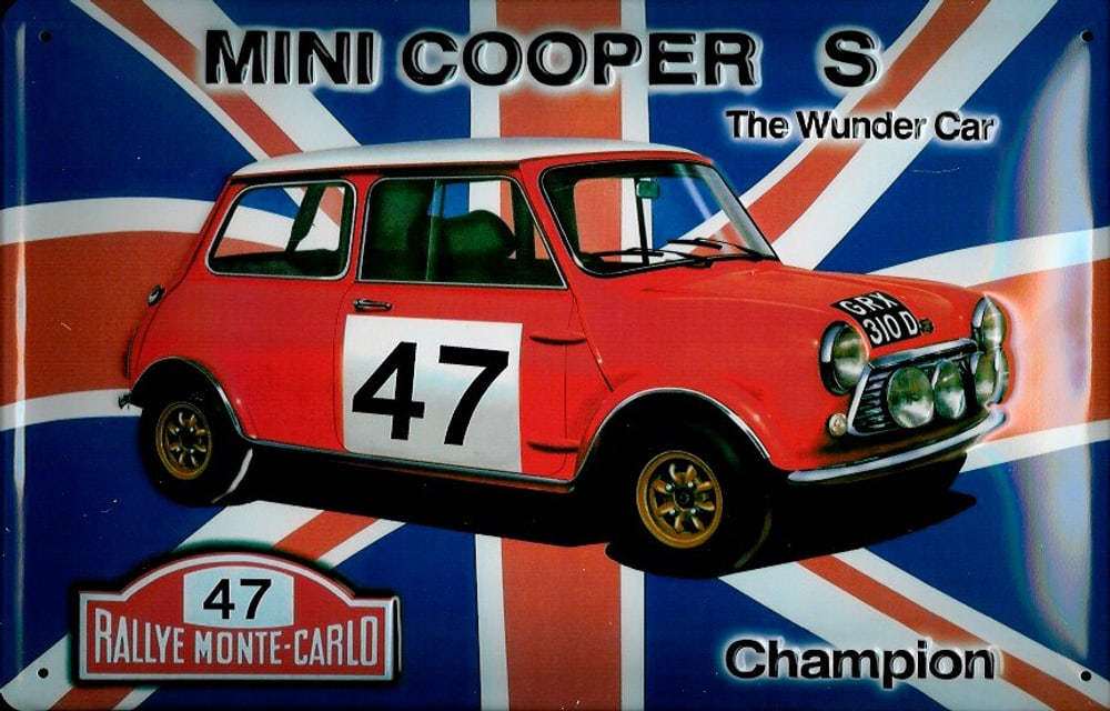 Signe de tôle publicitaire Mini Cooper 605129700000 Photo no. 1