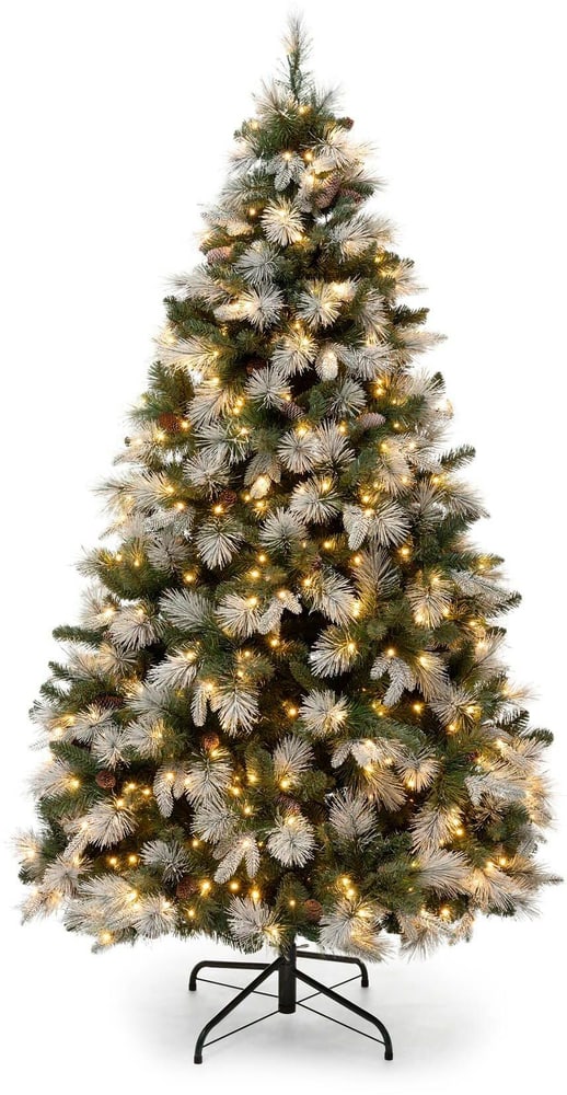 Albero di Natale smerigliato, 600 LED, 220 cm, verde Albero artificiale STT 785302412485 N. figura 1