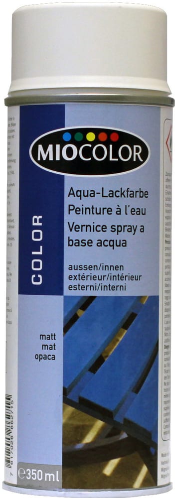 Vernice spray acrilica a base acqua Lacca colorata Miocolor 660830001003 Colore Bianco Contenuto 350.0 ml N. figura 1
