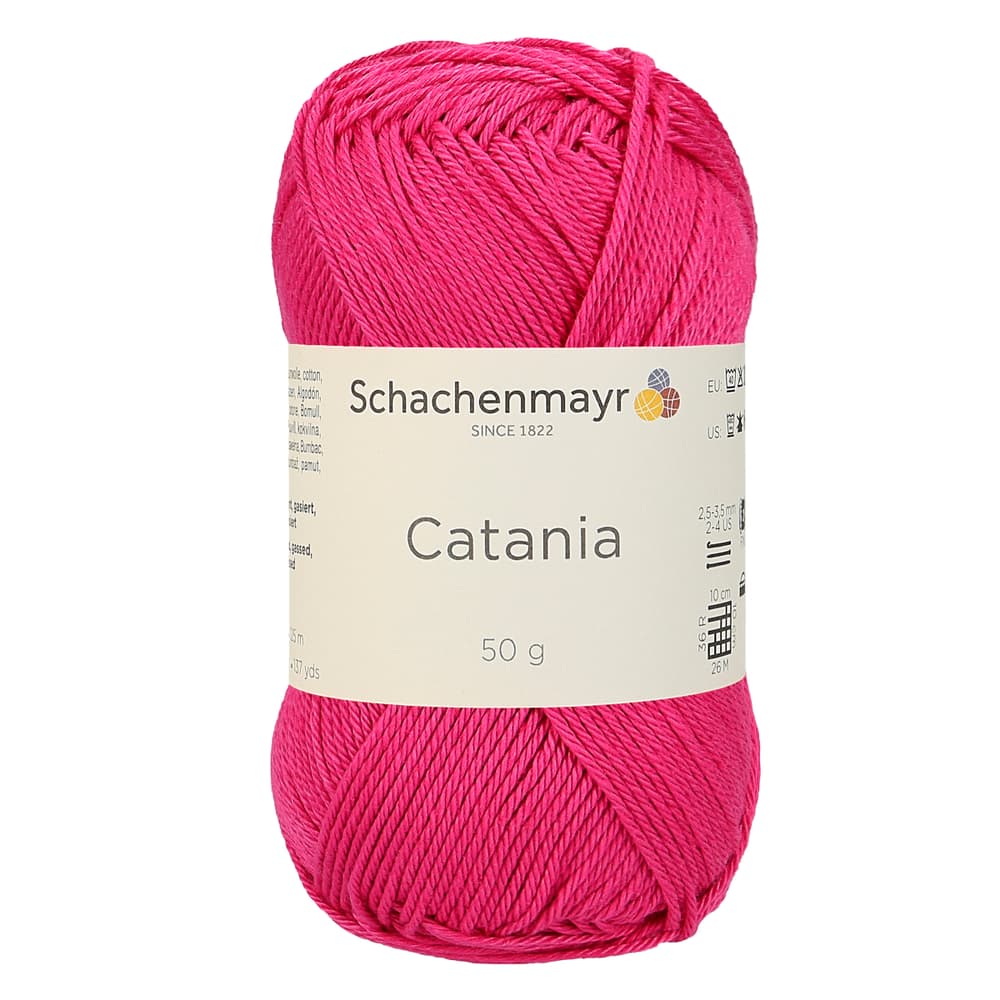 Lana Catania Lana vergine Schachenmayr 667089100070 Colore Mix cyclam Dimensioni L: 12.0 cm x L: 5.0 cm x A: 5.0 cm N. figura 1