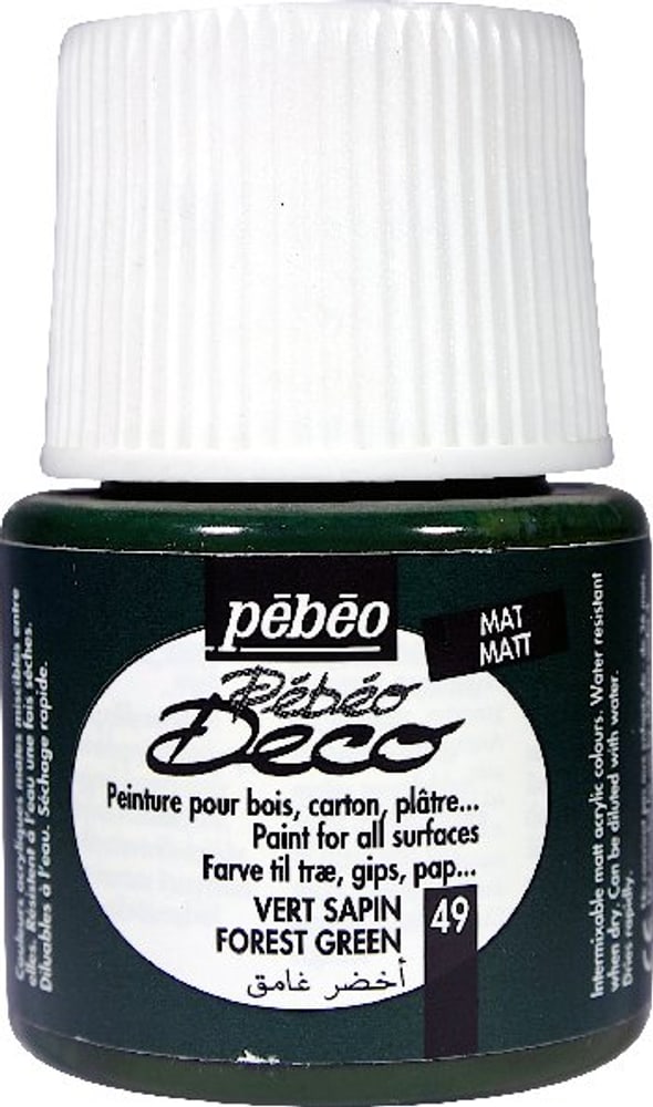 Pébéo Deco forest green 49 Acrylfarbe Pebeo 663513004900 Farbe forest green Bild Nr. 1
