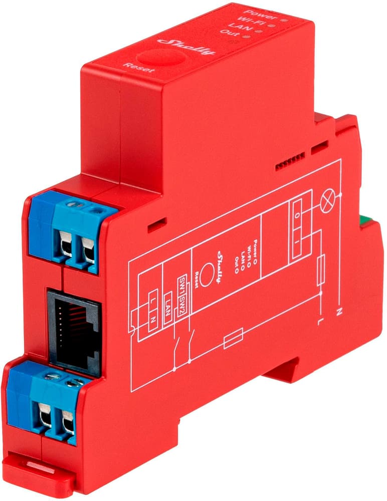 Attuatore per switch WLAN Pro 1PM con misurazione della potenza Attuatore dell'interruttore Shelly 785300182044 N. figura 1