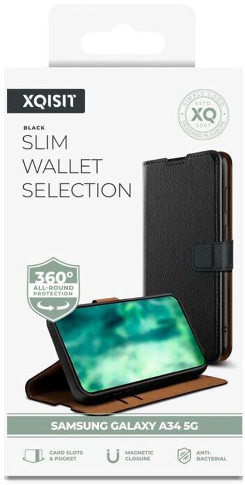 Slim Wallet Selection A34 5G - Black Smartphone Hülle XQISIT 798800101751 Bild Nr. 1