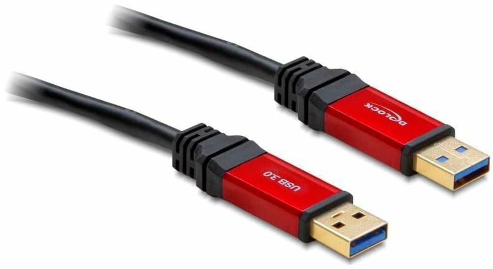 USB 3.0-Kabel Premium USB A - USB A 1 m USB Kabel DeLock 785302404708 Bild Nr. 1