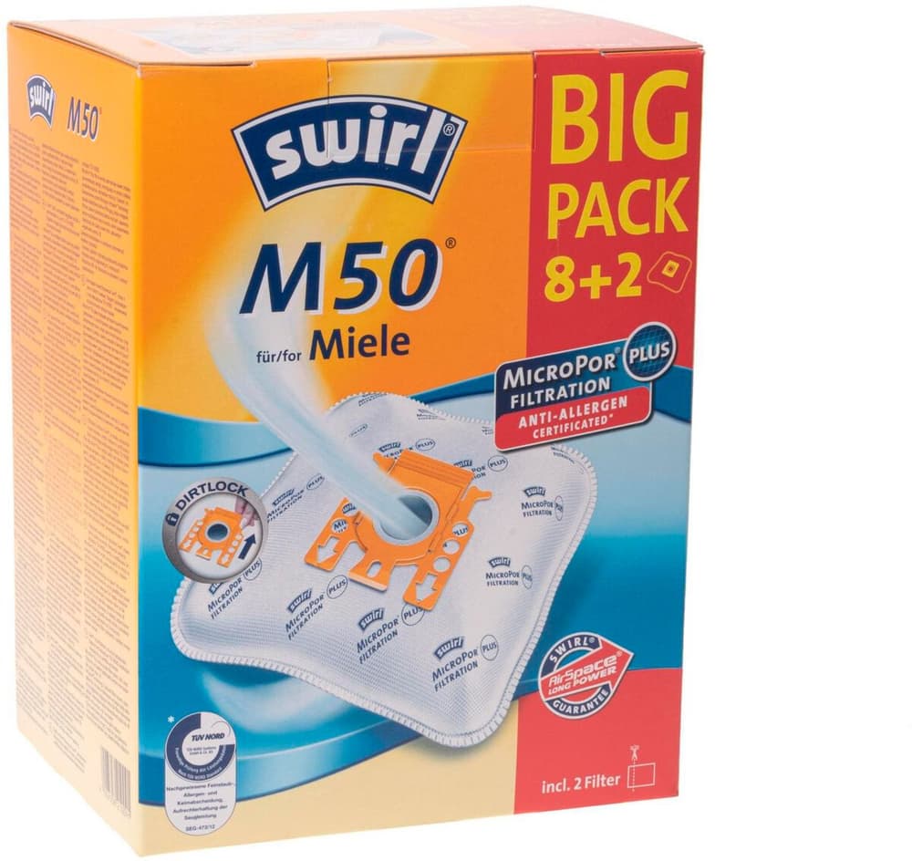 M50 Big Pack 10 Stück Staubbeutel Swirl 785302411449 Bild Nr. 1