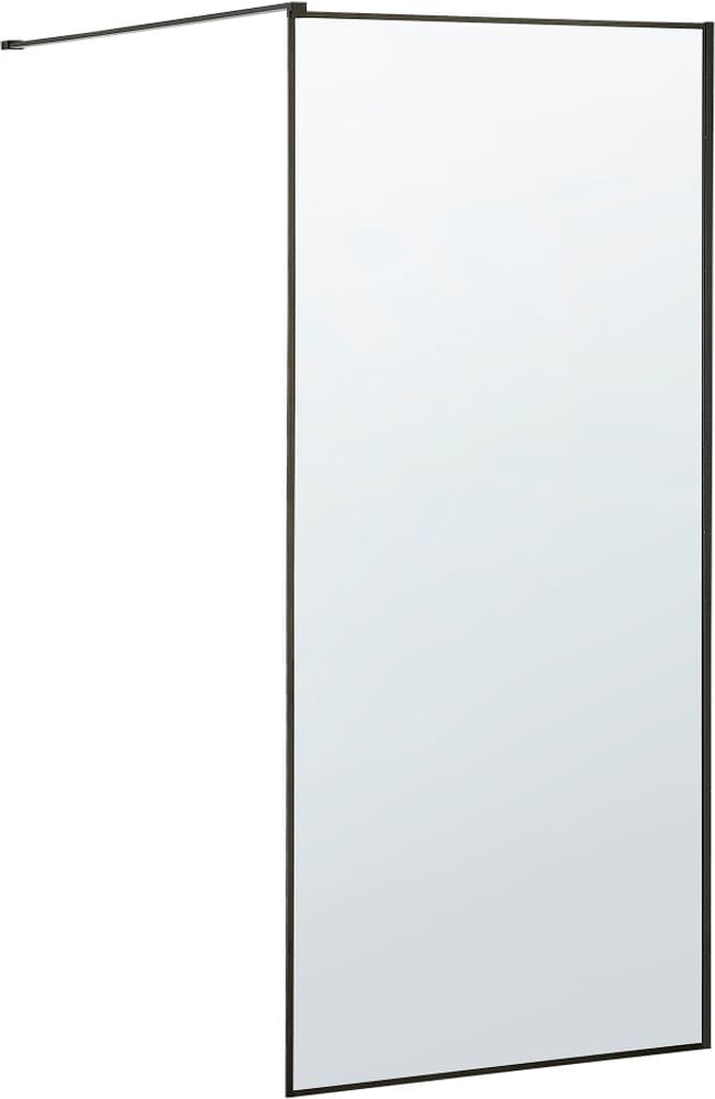 Paradoccia in vetro temperato 80 x 190 cm nero WASPAM Schermo doccia Beliani 759235400000 N. figura 1