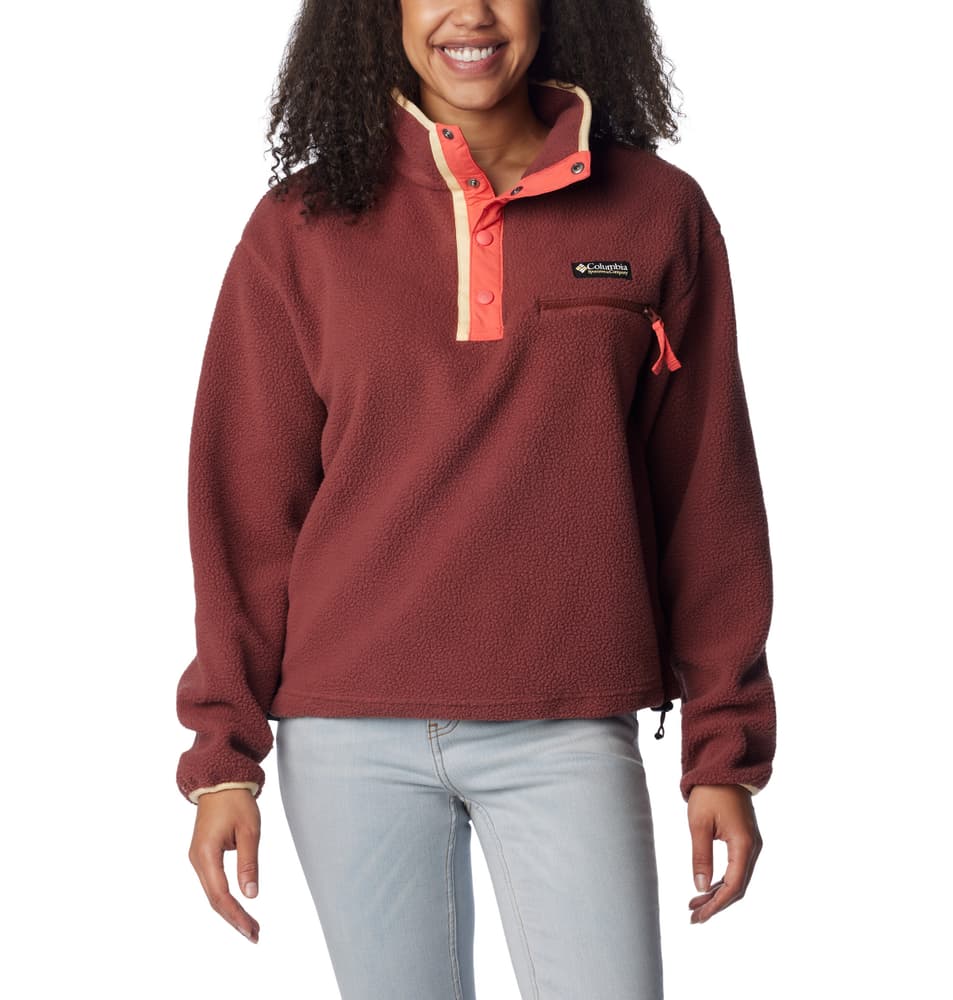 Helvetia™ Cropped Giacca in pile Columbia 468424600388 Taglie S Colore bordeaux N. figura 1