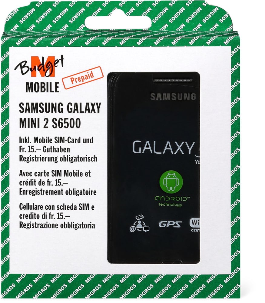 Samsung Galaxy mini 2 M-Budget 79457400000013 Bild Nr. 1