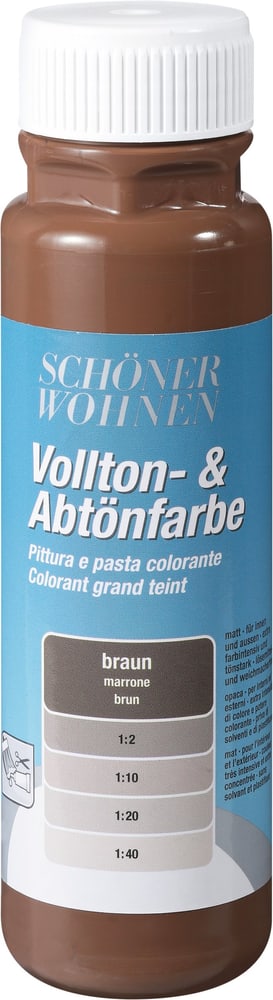 Pittura pien e per digradazione Schöner Wohnen 660902100000 Colore Marrone Contenuto 250.0 ml N. figura 1