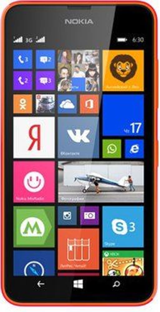 NOKIA Lumia 630 Dual SIM orange Nokia 95110021789814 Photo n°. 1