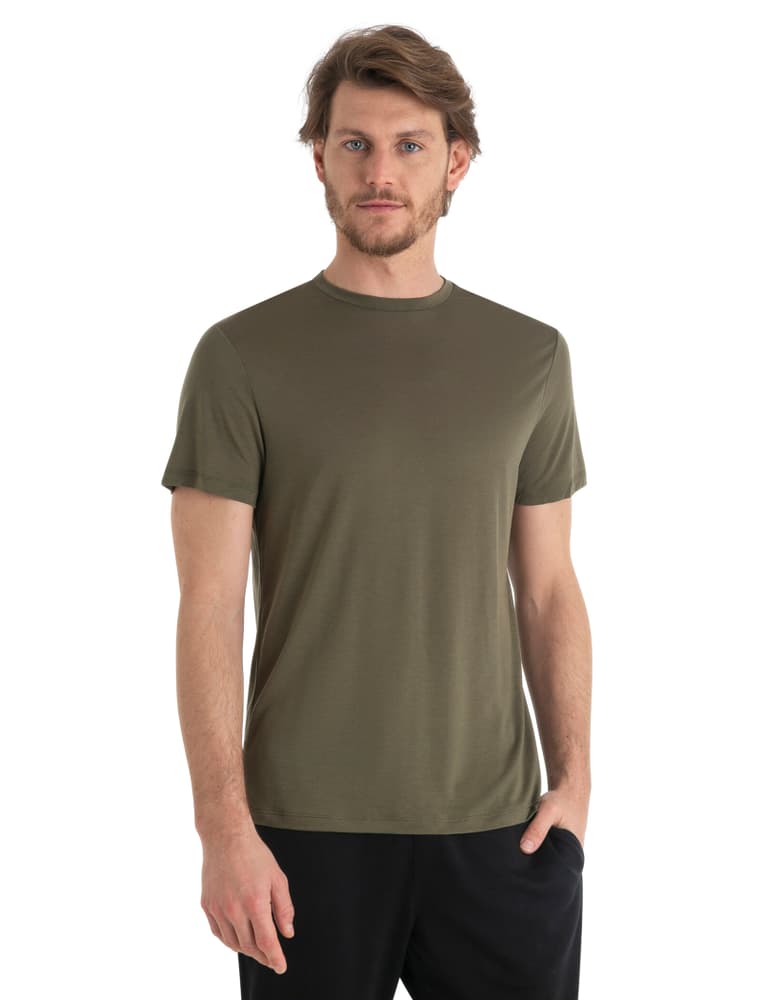 Merino Core SS Tee T-shirt Icebreaker 466136500367 Taille S Couleur olive Photo no. 1